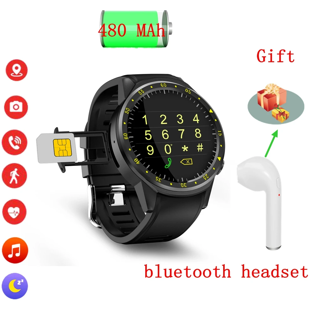 F1 GPS watch Heart Rate tracker Smart SIM Card Pedometer sport Smartwatch For apple Huawei Android PK GW12 F2 | Электроника