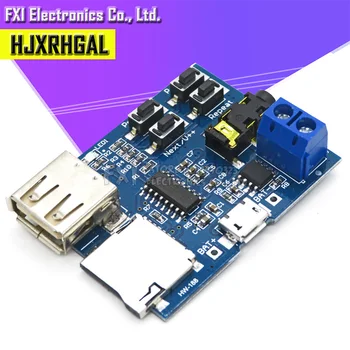 

TF card U disk MP3 Format decoder board module amplifier decoding audio Player