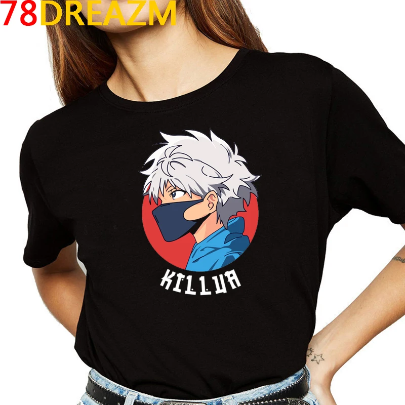 Hunter X T Shirt Men Kawaii Cartoon Killua Japanese Anime Hisoka Graphic Tees Harajuku T-shirt Unisex Tops Tshirt Male | Мужская одежда