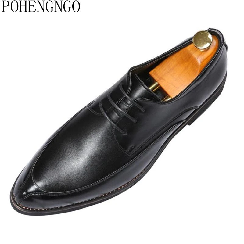 men's business leather shoes