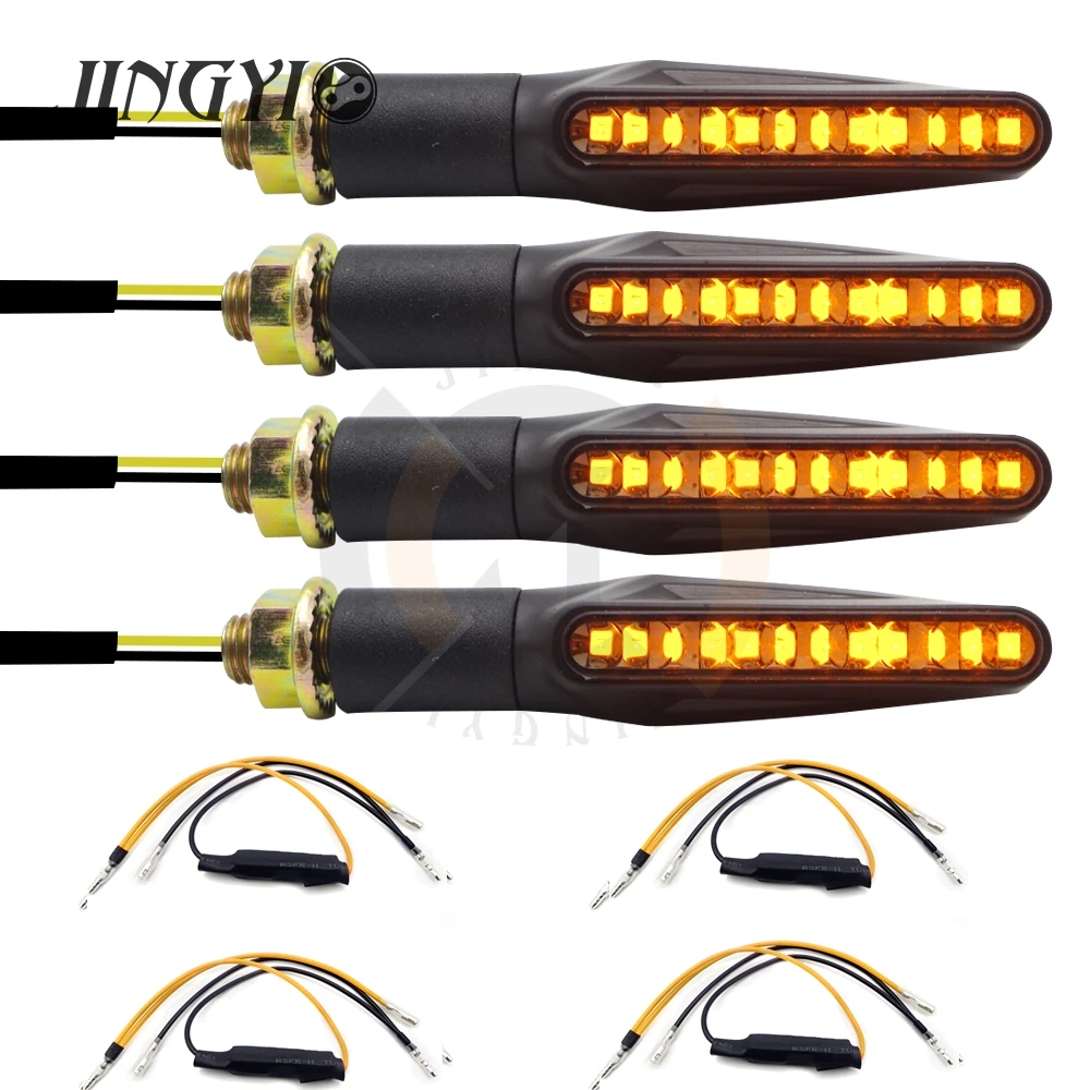 HUA-4PCS-00A Мото индикатор мотоцикл поворотник задний светодиодный для Cbr1100Xx Suzuki Gsr 600 Cb650R Yamaha Vmax 1200# ED121 - Цвет: HUA-4PCS-00A