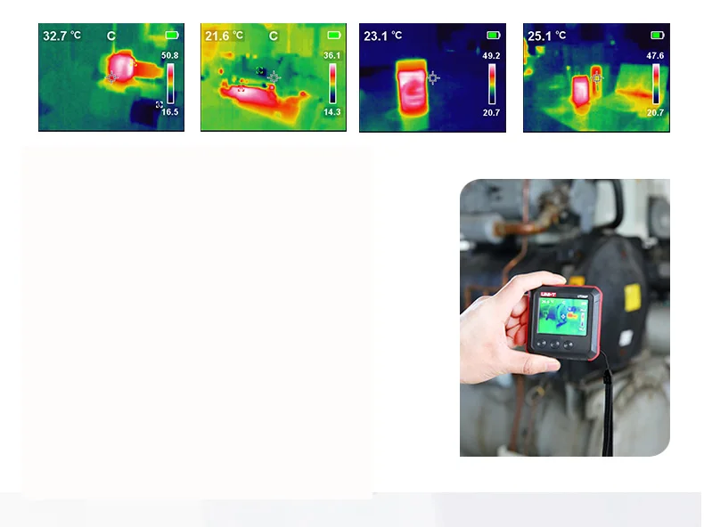 UNI-T UTi80P мини/Карманный тепловизор; Инфракрасный Тепловизор/силовая промышленность/печатная плата обнаружения температуры