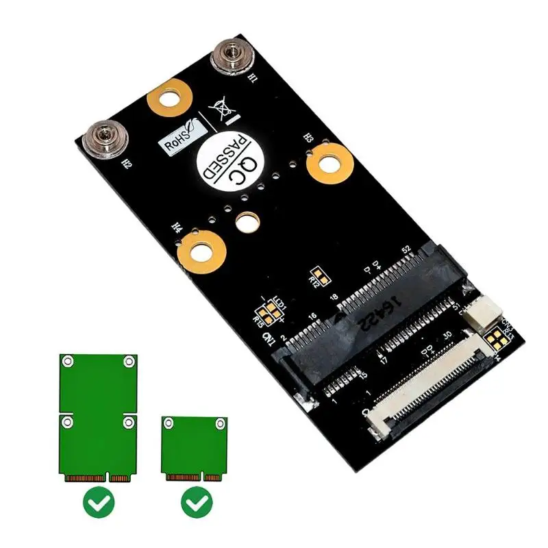 Прочный PCB адаптер умелое производство M.2 NGFF ключ B+ M к Мини PCI-E Модульный адаптер WiFi Bluetooth карта с FFC кабелем
