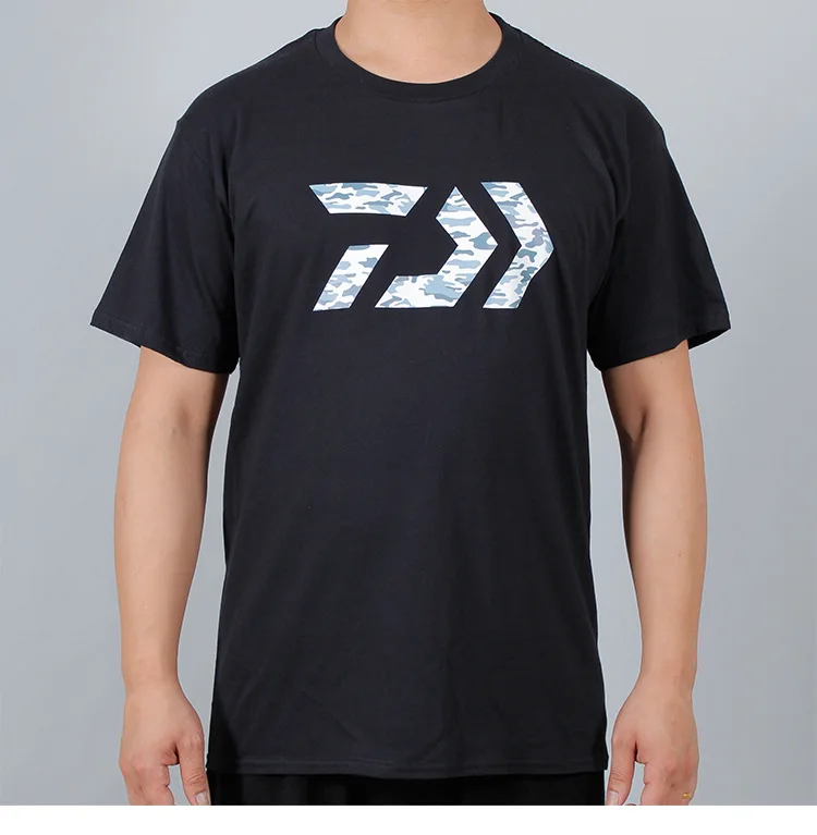 DAIWA Рыбалка LapelShirt одежда для рыбалки летняя с коротким рукавом Солнцезащитная дышащая одежда анти-УФ dawa, рыболовство рубашка - Цвет: H