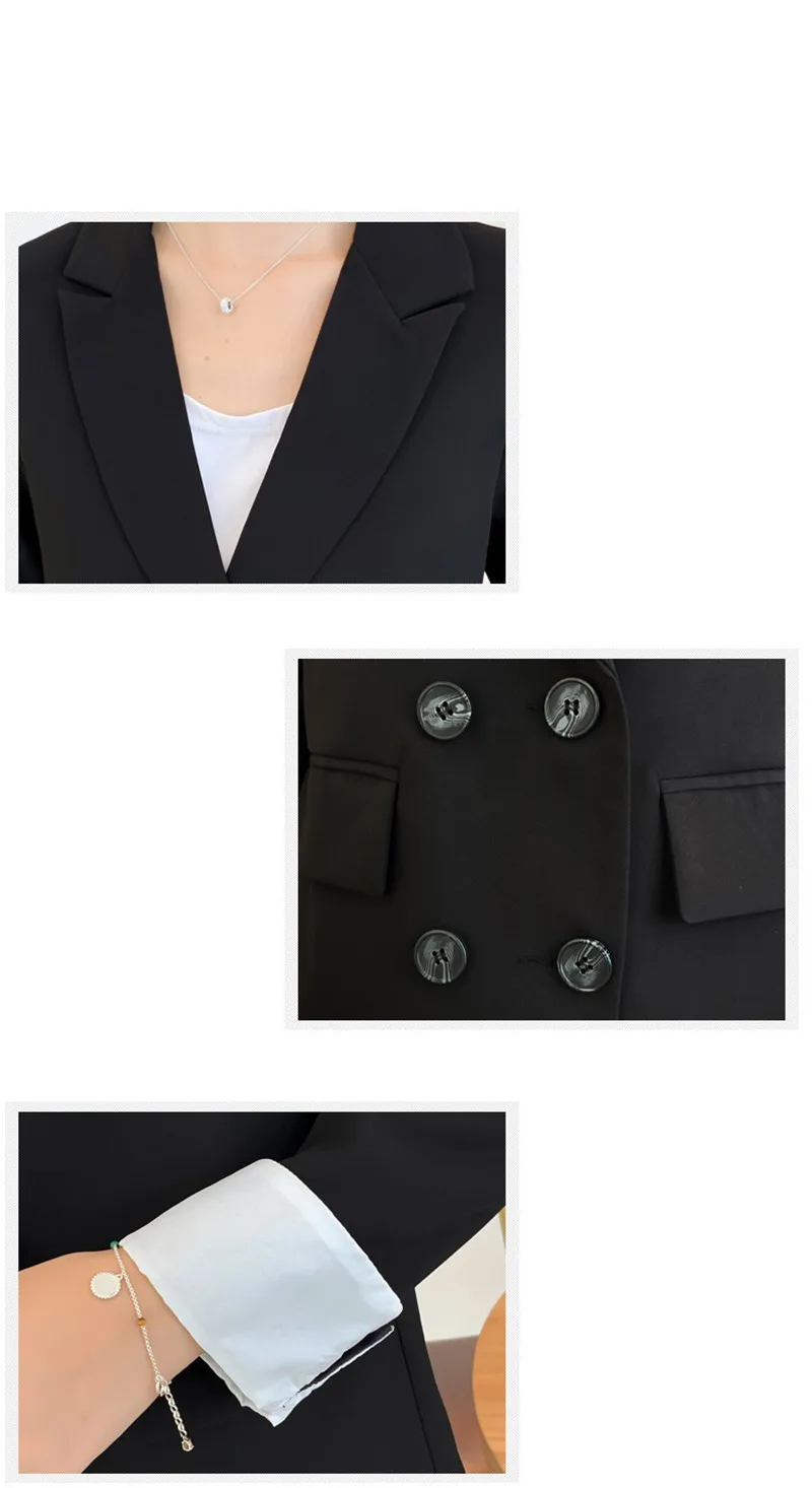 CBAFU fashion double breasted women jacket notched-neck blazer suit coat female outwear chic office jacket yellow work wear P614