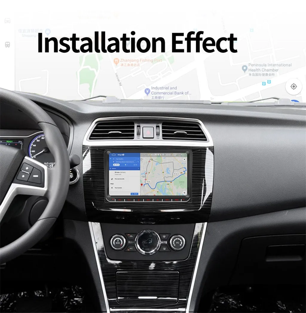 9-дюймовый автомобильный Радио Bluetooth Mp5 плеер Android Системы gps хост для Volkswagen заднего вида функция Android Диктофон# BB