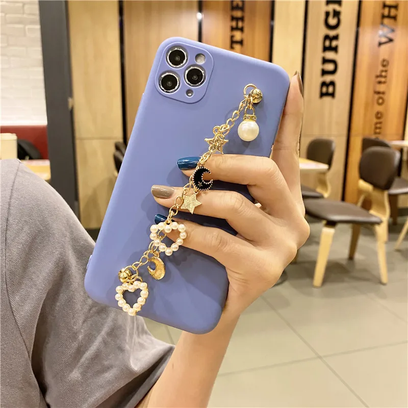Чехол для телефона с 3D браслетом Love Heart Star IPhone 11 Pro XS Max XR X 7 8 6 6s Plus SE 2 роскошный