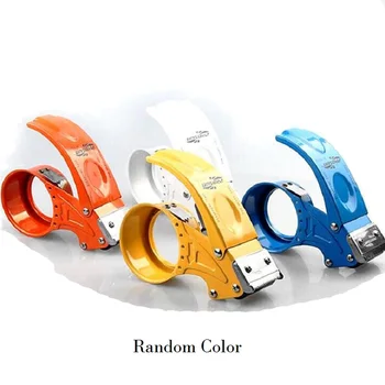 

48mm Packaging Tape Dispenser 2" Metal Tape Cutter Packing Seal Dispenser, Random Color
