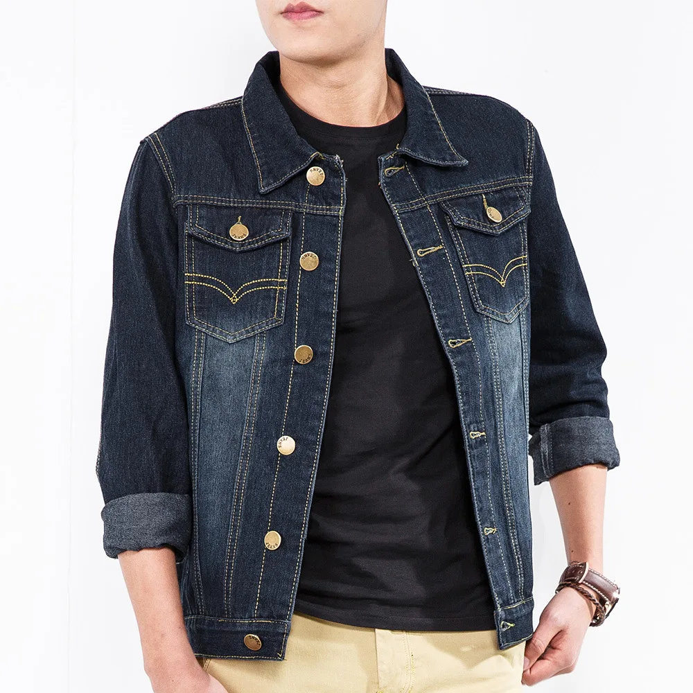 

2018 Spring New Products Men Slim Fit Jeans Coat Spring And Autumn Korean-style Jacket Trend Handsome Gown