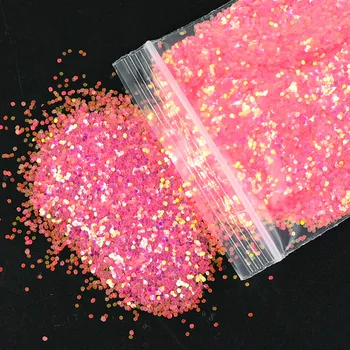 

50g 0.2/0.4/1mm Highlights Holographic Laser Art & Craft Sequin Pigment Powder Dust For Crafting Face Body Eye Hair Festival