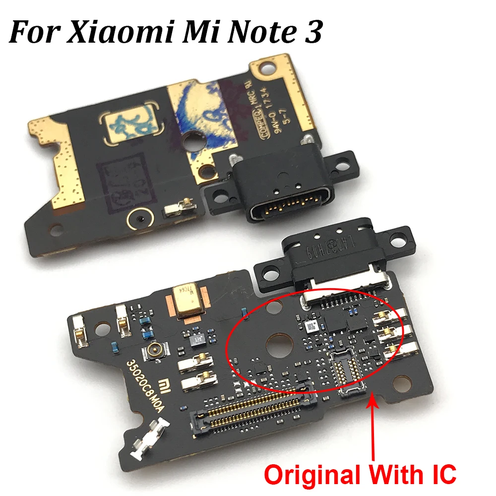 5 шт./лот USB-порт для зарядки док-разъем плата гибкий кабель Xiaomi Mi Note 3 | Мобильные