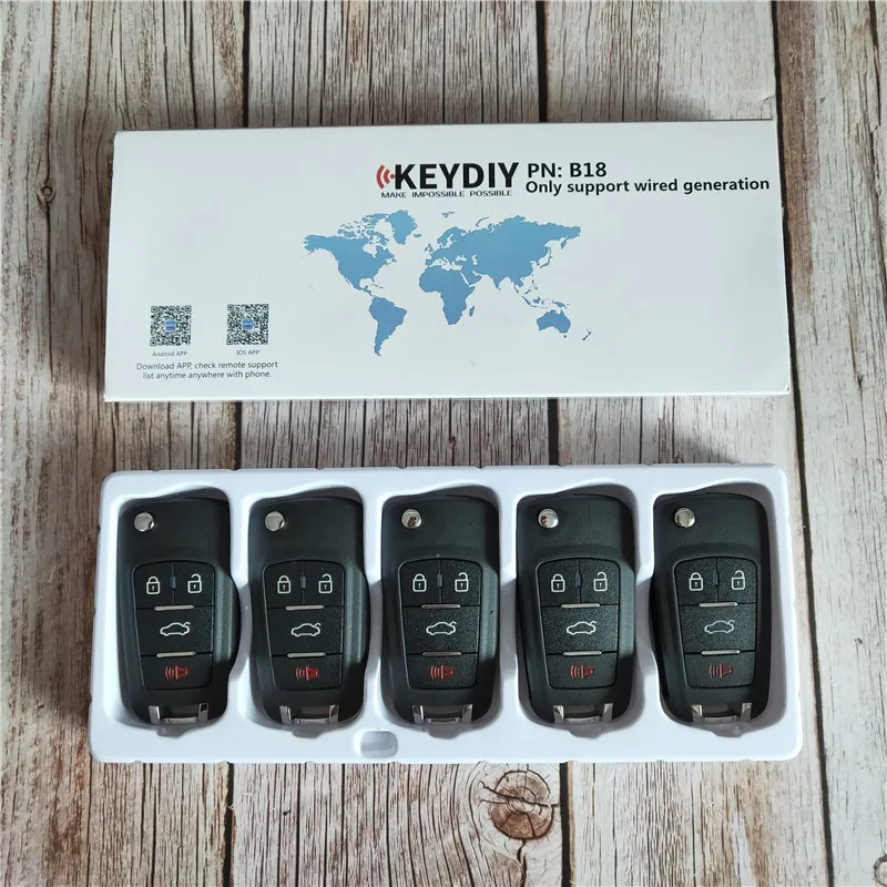 5 шт./лот KEYDIY 4 кнопки B18 универсальный пульт дистанционного управления Key b-серия