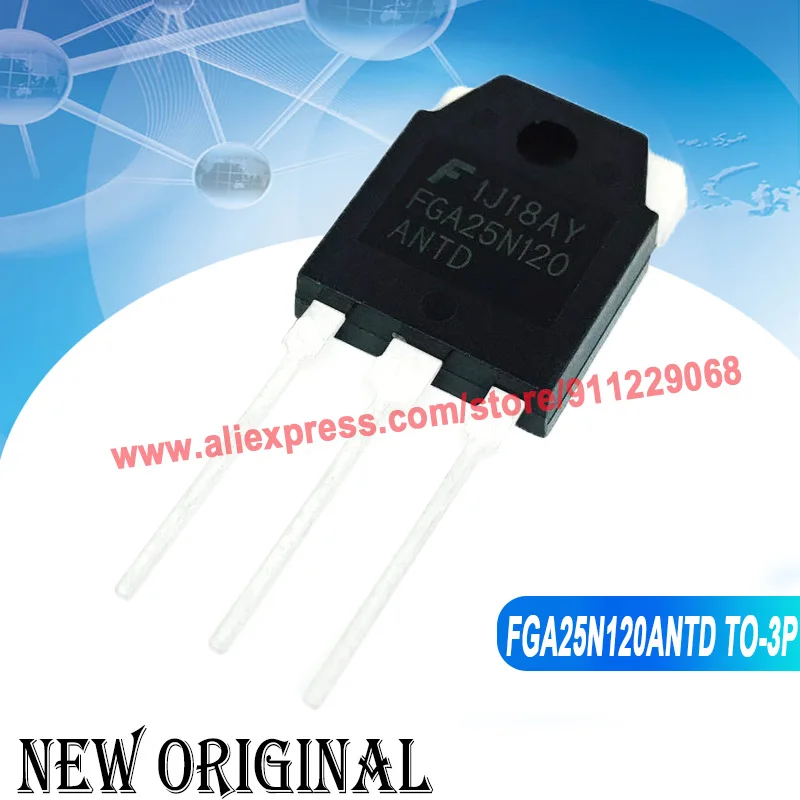 (5 Pieces) Fga25n120antd To-3p 1200v 25a / Fga15n120antd 1200v 15a ...