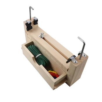 

DIY Bracelet Wristband Weaving Tool Adjustable Wood Curve Bracelet Manufacturer Weaving Craftsmanship