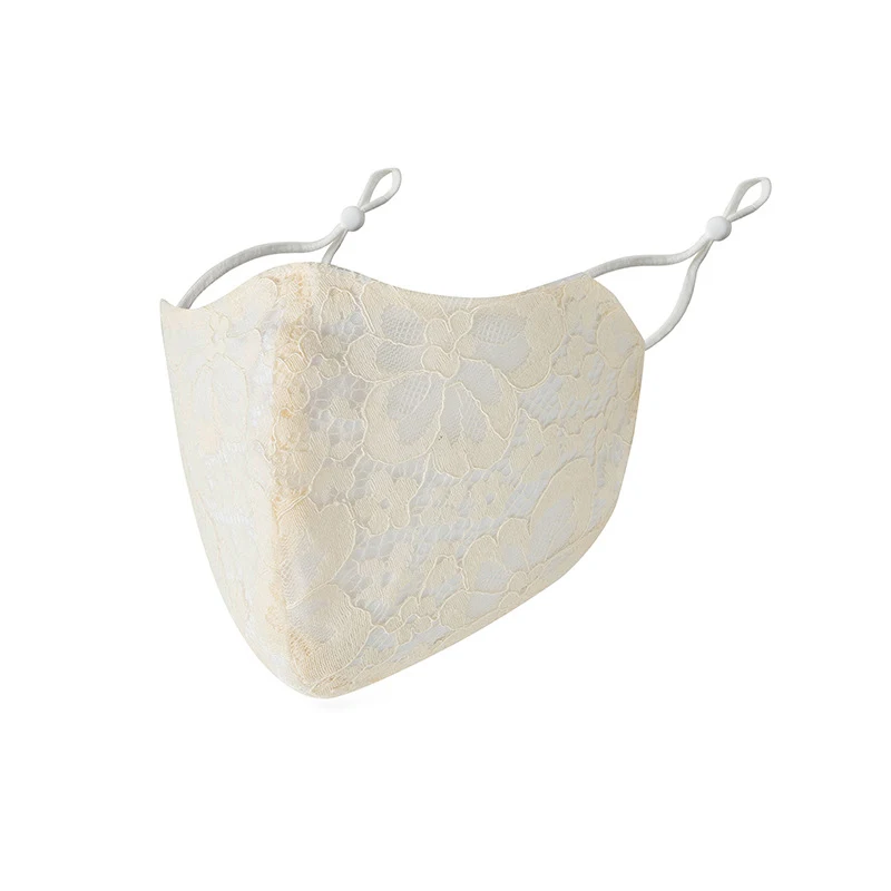 Fashion Lace Hanging Ears Outdoor Mouth Mask Riding Bibs Lace Face Mask Summer Women Sunscreen Adjustable Breathable Masks Hot
