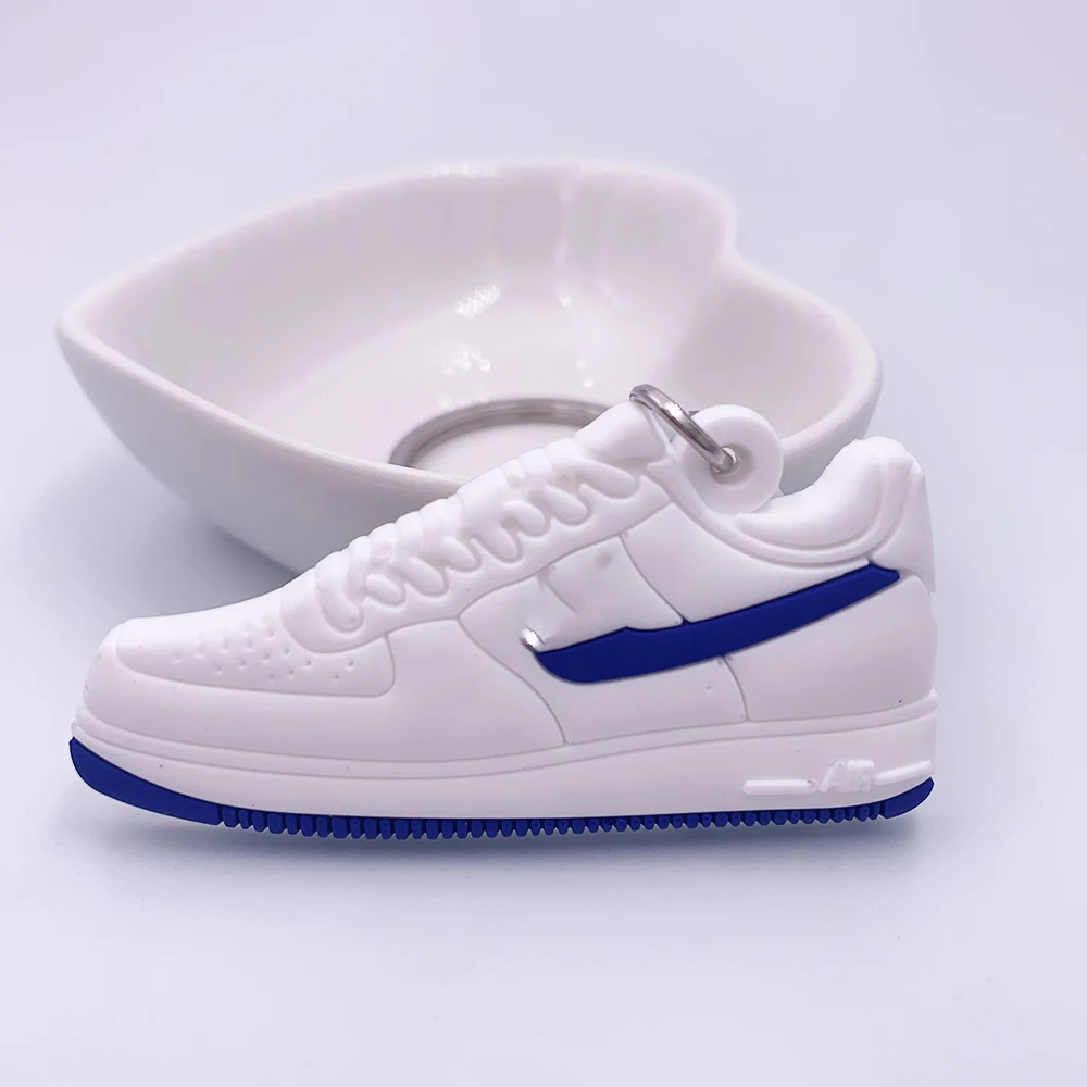 Мини Jordan Air Force 1 брелок обуви Для мужчин Для женщин дети, брелок в подарок AJ Баскетбол Брелок-кроссовок для ключей ключ держатель Porte Clef - Цвет: K0080-2