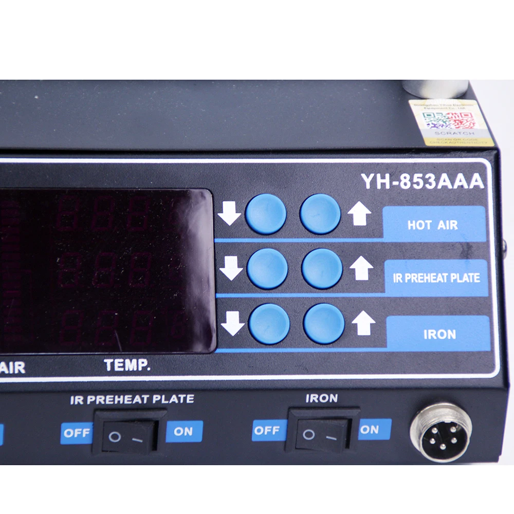 YIHUA 853AAA станция предварительного нагрева PCB подогреватель паяльная станция BGA паяльная станция Сварка тепловой пушкой станция