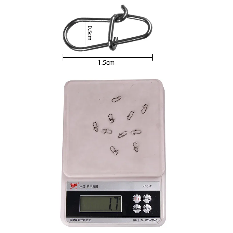 100 шт./лот быстрый зажим рыболовный соединитель безопасная булавка из