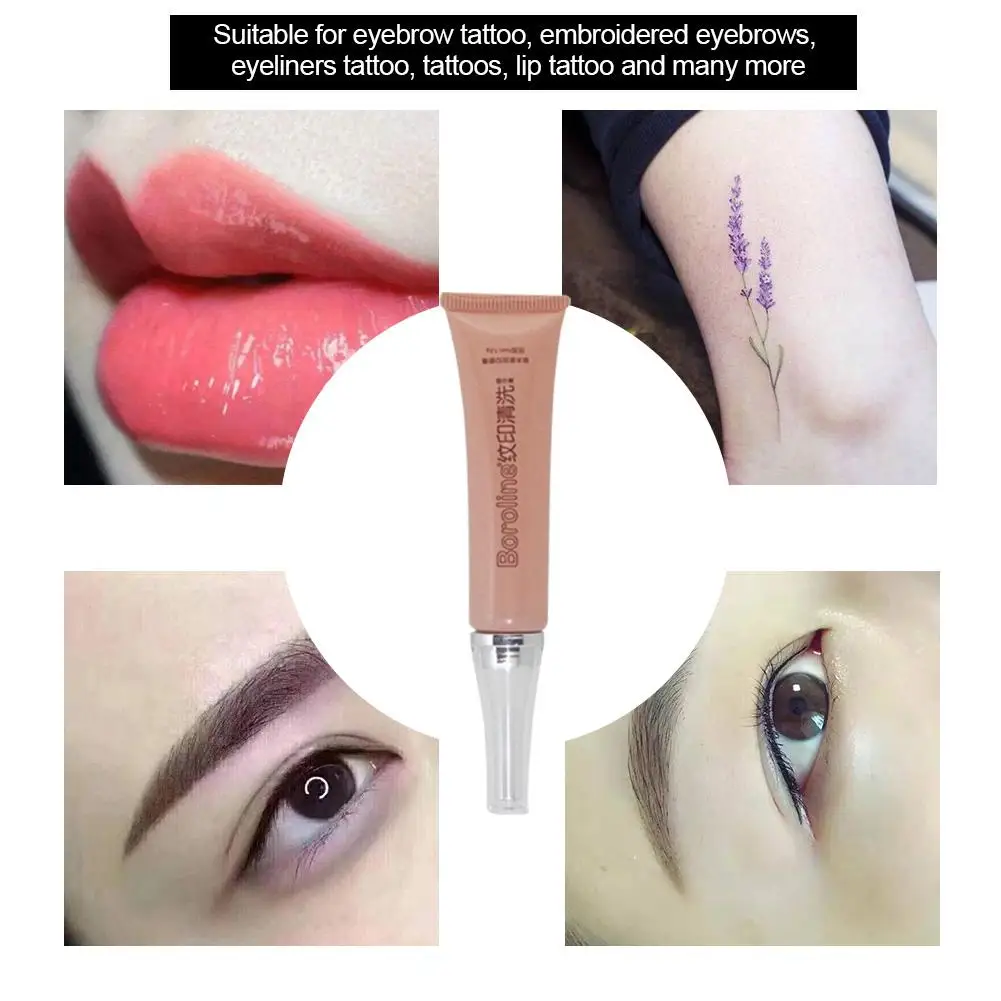 Natural Plant Extract Tattoo Removal Cream Painless Eyebrow Eyeliner Skin Tattoo Cleaning Cream Color Fade Cream