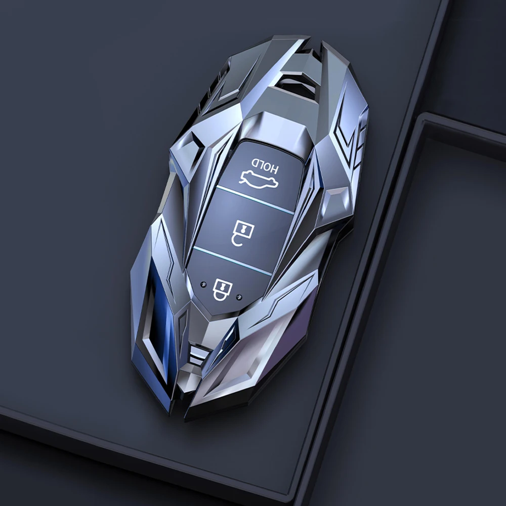 Цинковый сплав чехол для ключей автомобиля Hyundai Elantra GT Kona 2018 2019 Санта-Фе велостер