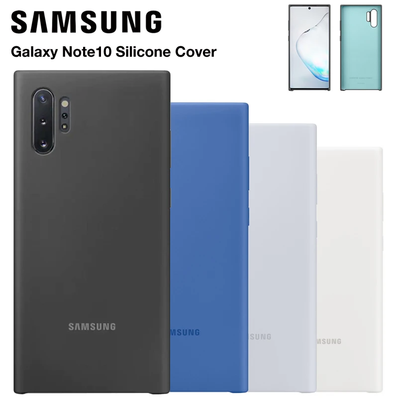 Ceny Samsung oryginalny futerał silikonowy Pokrywa ochronna dla Galaxy Note 10 Note10 NoteX uwaga 10 Plus telefon komórkowy obudowy