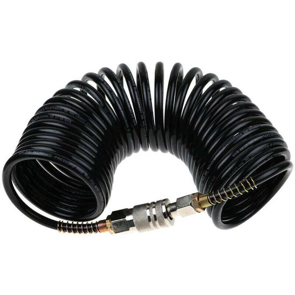 

1/4 PE Pneumatic Practical Quick Coupler Air Hose Adapter Flexible Extension Durable Inflating Compressor Coil Pipe Connect
