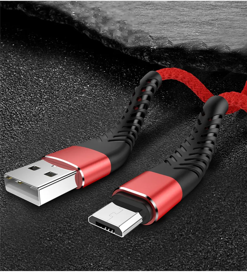 20 см 1 м 2 м 3M кабель Micro USB для передачи данных быстрое зарядное устройство Шнур Microusb для samsung S7 S6 Xiaomi Redmi Note 5 Pro Android телефон длинный провод