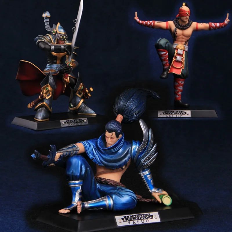 16 см L o аниме игрушка Lee Sin Master Yi Yasuo экшн Фигурки Коллекционная модель игрушки