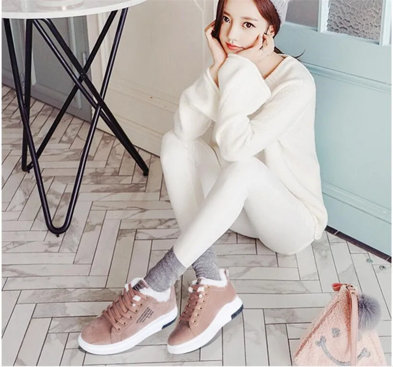 BEYARNECotton Shoes Female New Women's Boots Winter Plus Velvet Cotton Shoes Thick-Soled Warm Snow Women's Boots Women's Boots