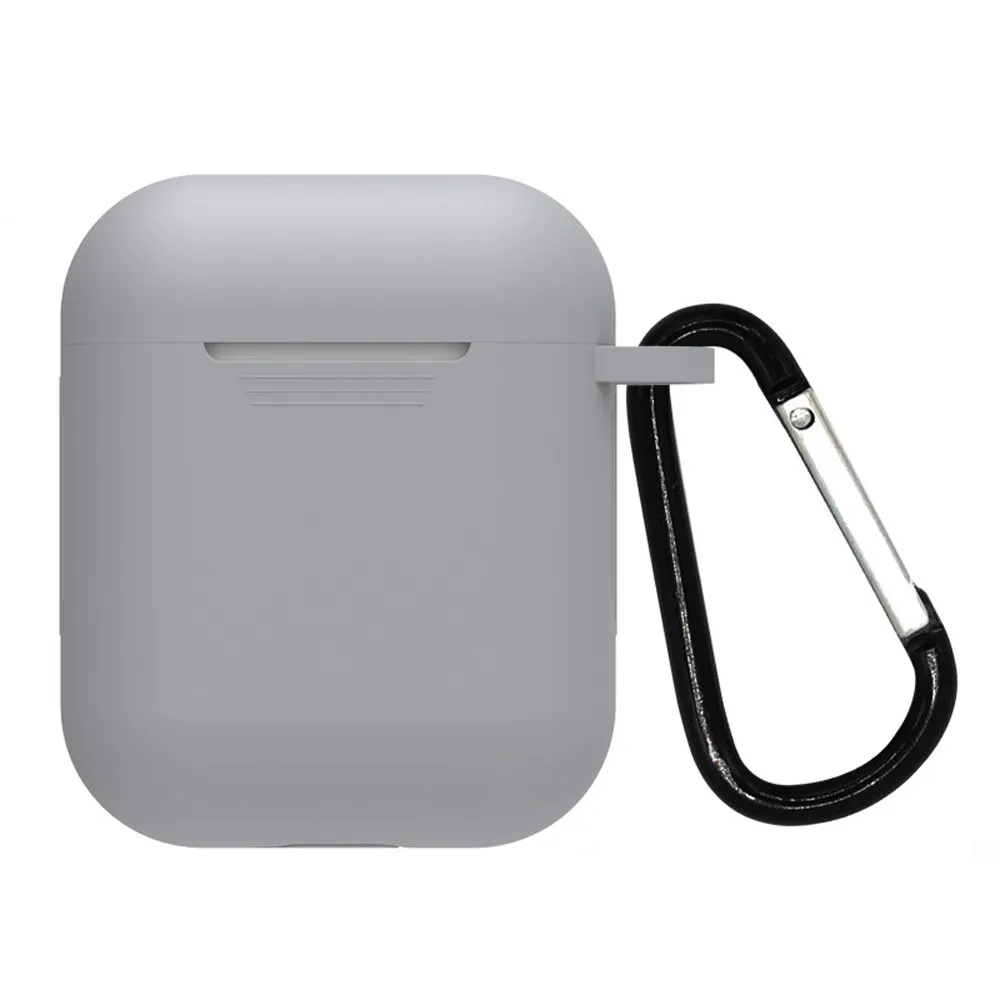 M Soft Silicone Case For Airpods For Air Pods Shockproof Earphone Protective Cover Waterproof for iphone 7 8 Headset Accessories - Цвет: M