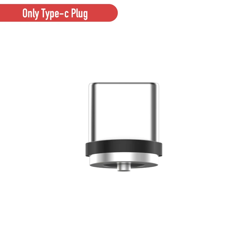 1 м светодиодный магнитный кабель Micro usb type C кабель для быстрой зарядки type-C Магнитный зарядный провод usb c для Xiaomi iPhone 11X8 Xr samsung - Цвет: Only Plug For Type C