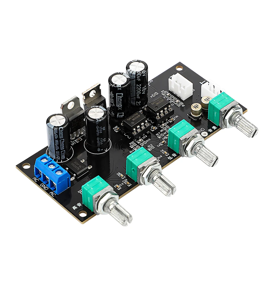 AIYIMA NE5532 Amplifier Tone Preamp Board Treble Bass Midrange Volume Tone Control Adjustment Pre-amplifier For Power Amplifier home theater amplifier