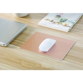 

Slim Sleek Anti-Slip Mouse Pad Aluminum Alloy Computer Gaming Mouse Pads Waterproof Mice Mouse Pad Square 220 * 180Mm Mouse Pads