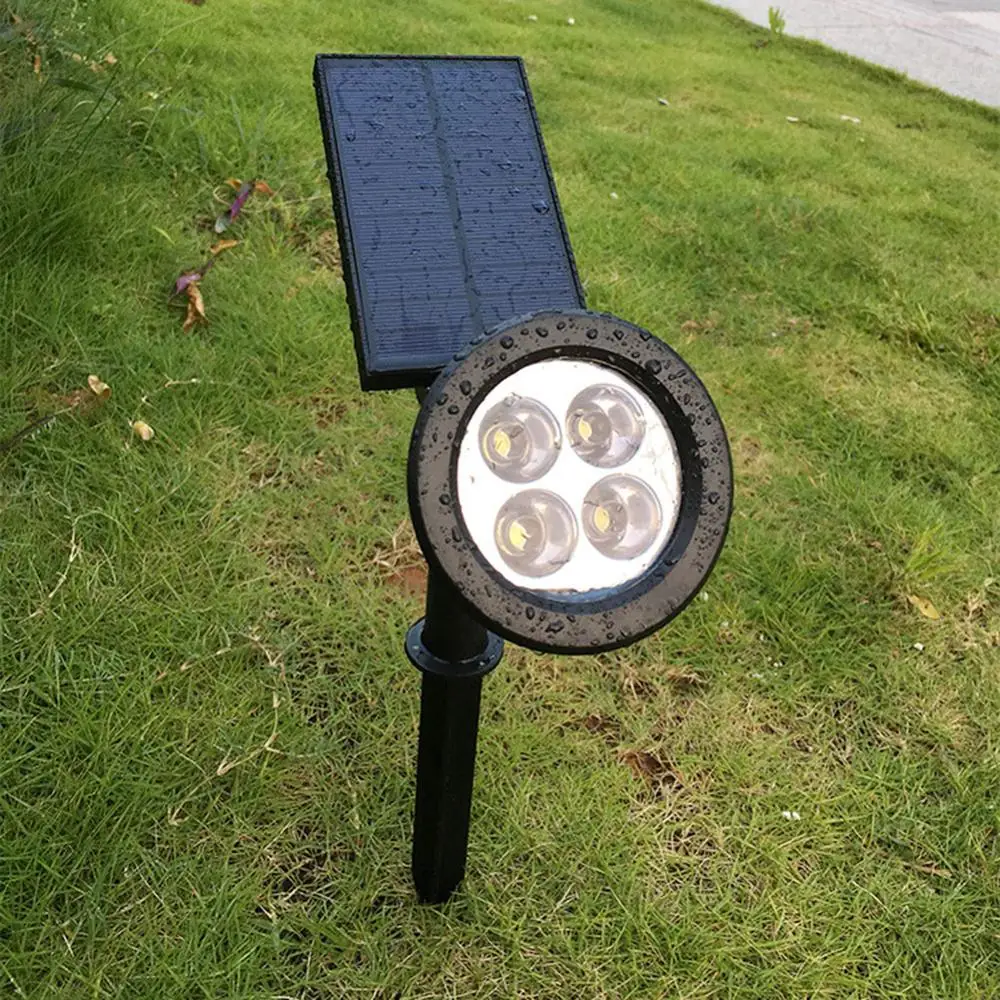 

Solar Lawn Light 4LED Outdoor Spotlights Waterproof Light Control