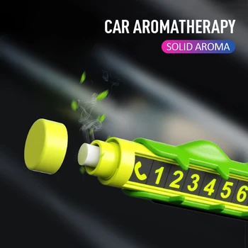 

Auto Accessories Interior Cartoon Crocodile Car Temporary Parking Card Creative Aromatherapy 2 In1 Car Decoration Car styling