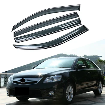

For TOYOTA CAMRY V4 6th Generation 2006-2011 Car Window Sun Rain Shade Visors Shield Shelter Protector Cover Trim Frame Sticker
