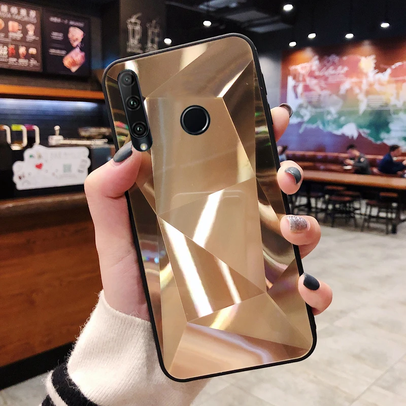 3D Алмазный зеркальный чехол для huawei Honor 8X P20 P30 mate 20 10 Pro P Smart Nova 2 Lite 3e Y7 Prime Y6 Y9 чехол - Цвет: jin
