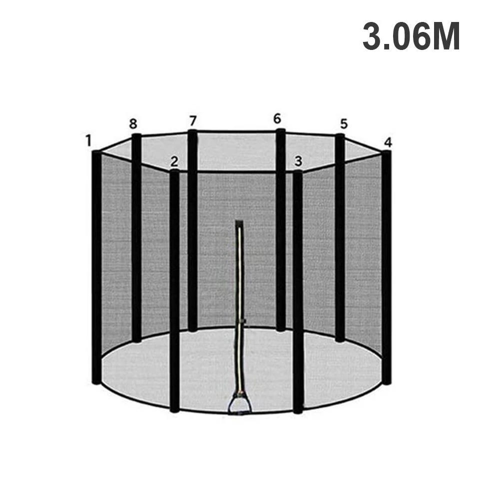 regen Socialisme Bezienswaardigheden bekijken 3.06M/1.83m/2.44m Trampoline Enclosure Net Fence Replacement Durable Safety  Mesh Netting Suit Fitiness Accessories 6/8/10 Feet|Trampolines| - AliExpress