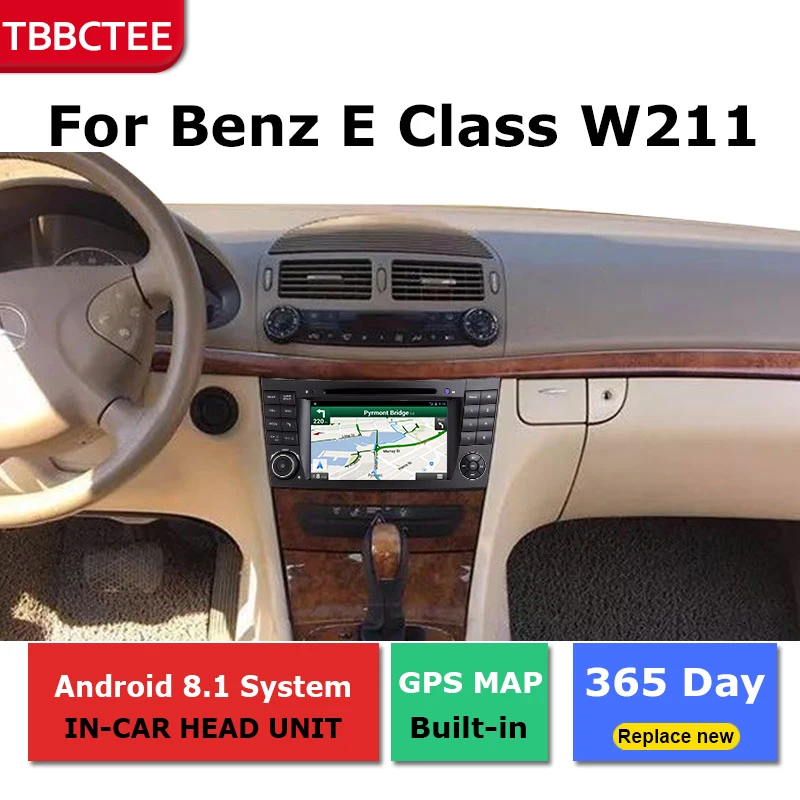 2 Din Android радио, Bluetooth, GPS навигация wifi стерео видео для Mercedes Benz E Class W211 2002~ 2009 Автомобильный мультимедийный плеер