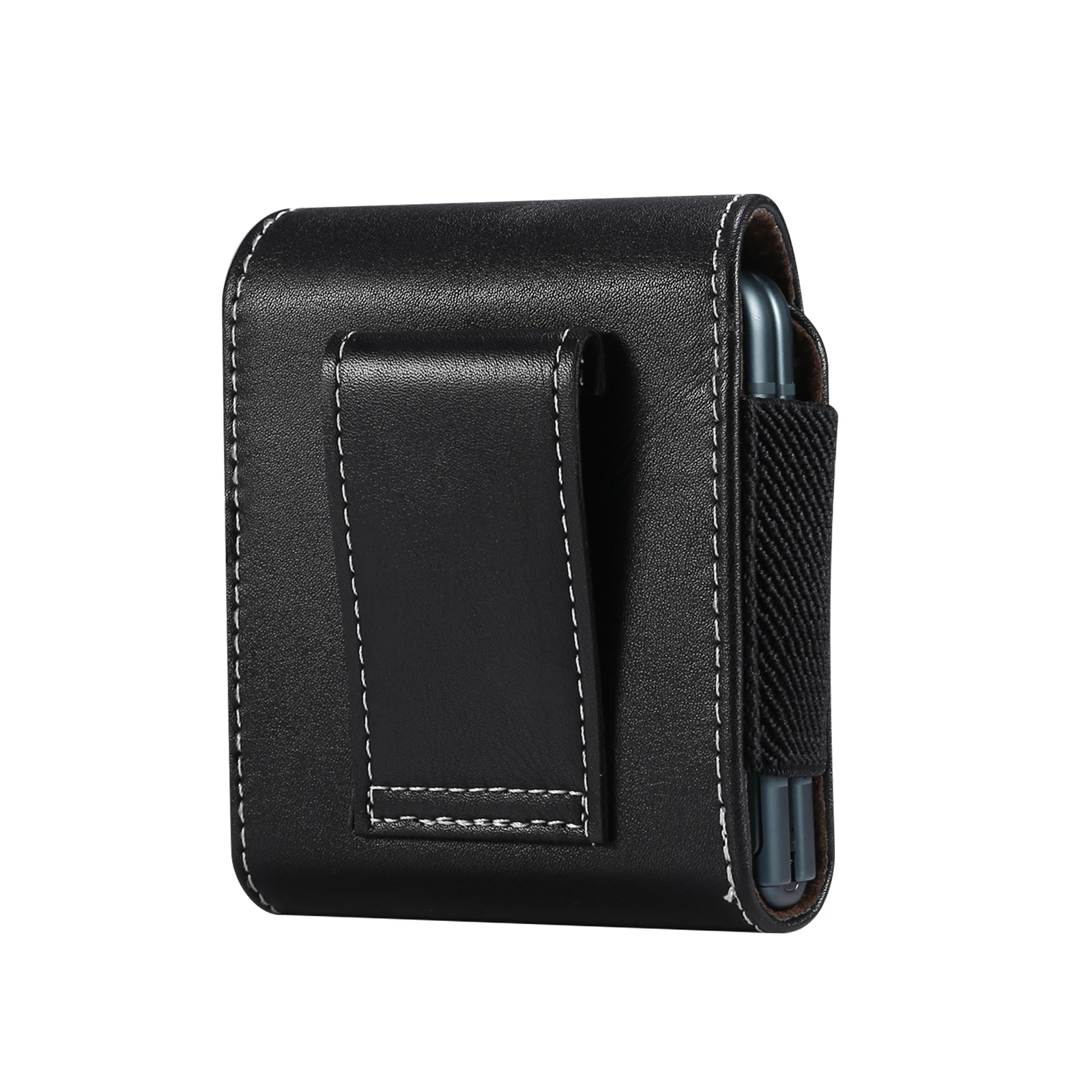 Luxurious Leather Flip Case with Belt Clip – Premium Folding Cover