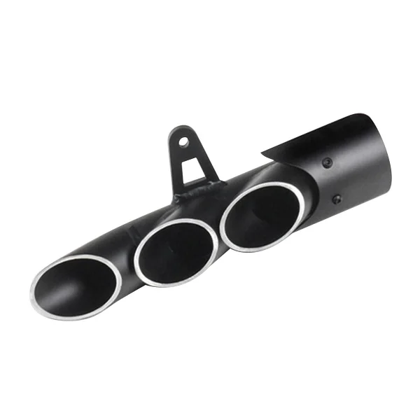 

Universal Black Rustproof Three-Outlet Motorcycle Part Tail Components Exhaust Pipe Modification Accessories