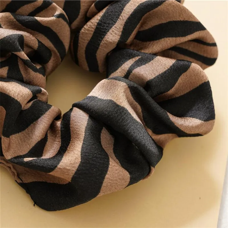 2 шт./компл. Для женщин Scrunchies змея/фонарик, Леопардовый принт, эластичный пояс, резинки для волос, дамские стрейч; прическа хвостик; головная повязка с принтом Сплошной Головные уборы