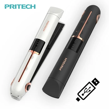 

Mini USB Cordless Hair Straightener With Power Bank Lock System Travel Flat Irons Portable Wireless Straightening Hair Iron