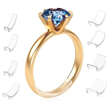 

8 Sizes Silicone Invisible Clear Ring Size Adjuster Resizer Loose Rings Reducer Ring Sizer Fit Any Rings Jewelry Tools girls