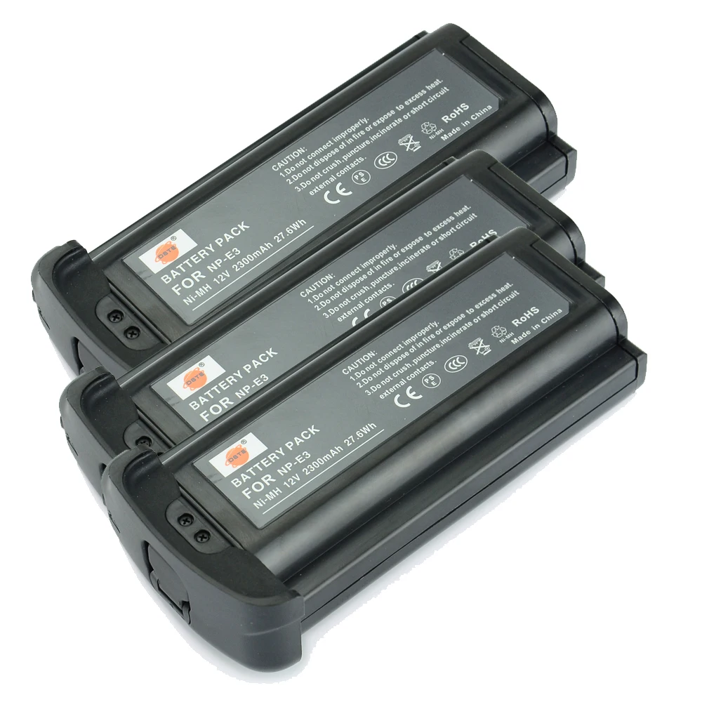 2300mAh 12V 27,6 WH NP-E3 NPE3 DSTE Ni-MH батарея камеры DSLR полностью расшифрованный для Canon 1D Mark II камера N 1Ds Mark II