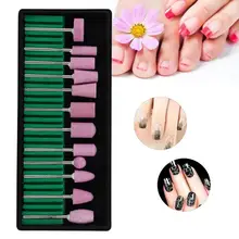 12 шт. профессиональная насадка для ногтей Набор для маникюра педикюра аксессуары для полировки ногтей для маникюра Инструменты для дизайна ногтей