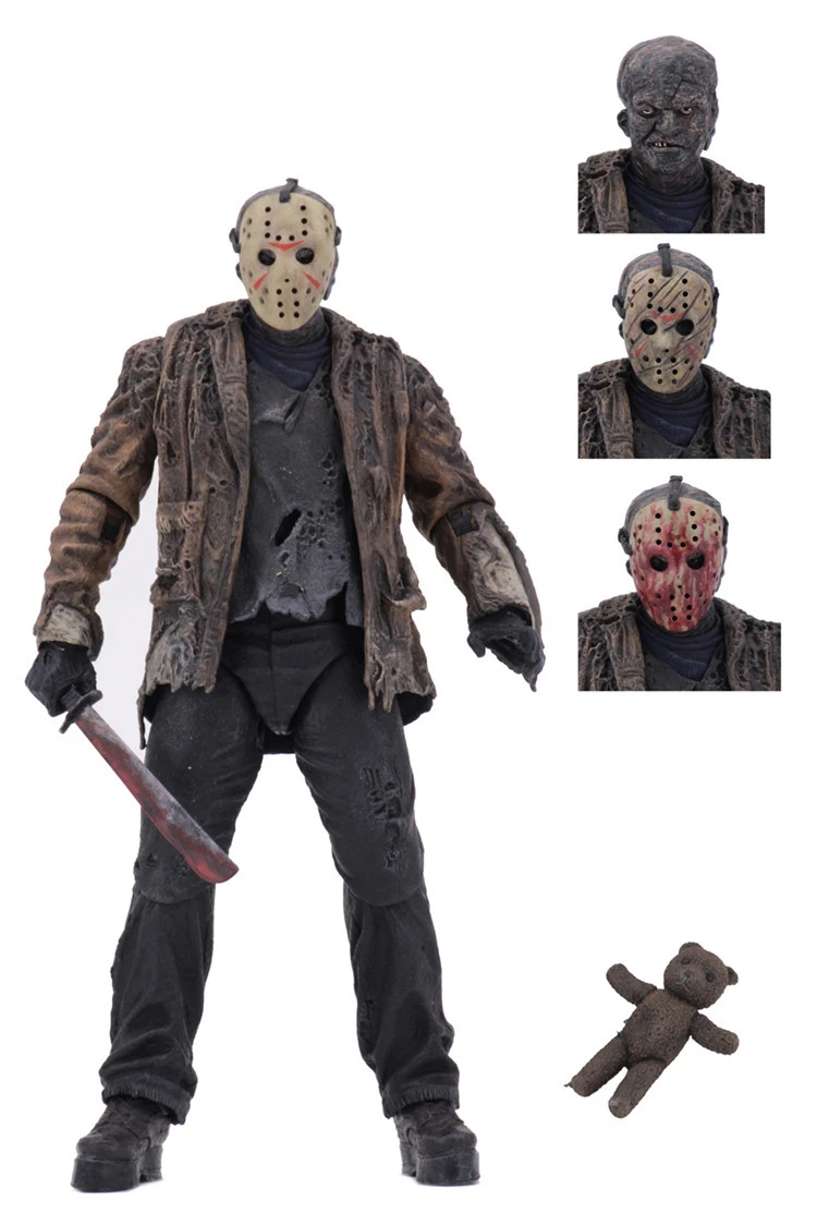 Viernes 13 Parte 3 3D Freddy VS Jason capítulo dibujos animados juguete PVC figura de acción muñeca MODELO 18cm| | - AliExpress