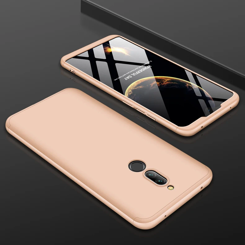 GKK, чехол для Xiaomi Redmi 8, 8A, чехол 360, полная защита, Тонкая Броня, ударопрочный, жесткий, матовый чехол для Redmi 8, 8A, чехол, Funda - Цвет: Gold