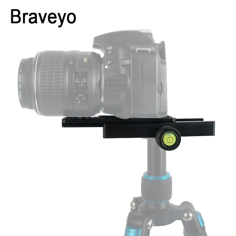 Long Quick Release Plate Clamp Liga de Alumínio Suporte Telefoto Estabilizador Câmera Tripé Câmera Dslr Monopé Qr120 - Image 5