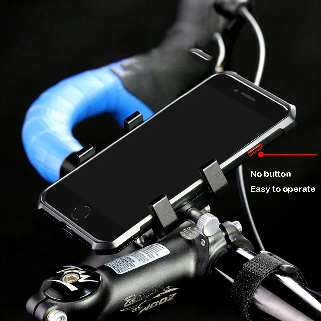 Велосипедный держатель для сотового телефона Алюминиевый велосипедный держатель для сотового телефона Ручка крепления gps универсальный велосипедный держатель телефона# D